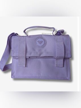 Roxy Lavender Canvas Satchel Lunch Bag